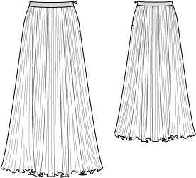 Pleated Maxi Skirt 09/2011 #133 – Sewing Patterns | BurdaStyle.com