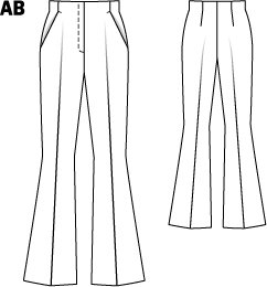 flared trousers pattern