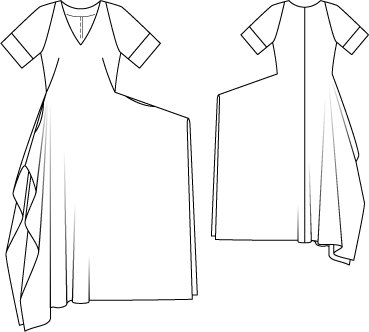 Short Sleeve Maxi Dress 03/2015 -122 – Sewing Patterns ...