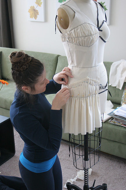 geometric - pleated dress - draping project – Sewing Projects