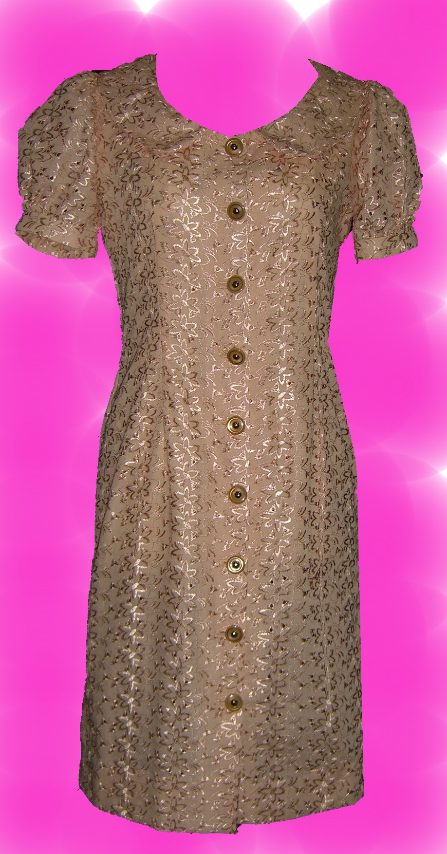 Puff sleeves eyelet dress Sewing Projects