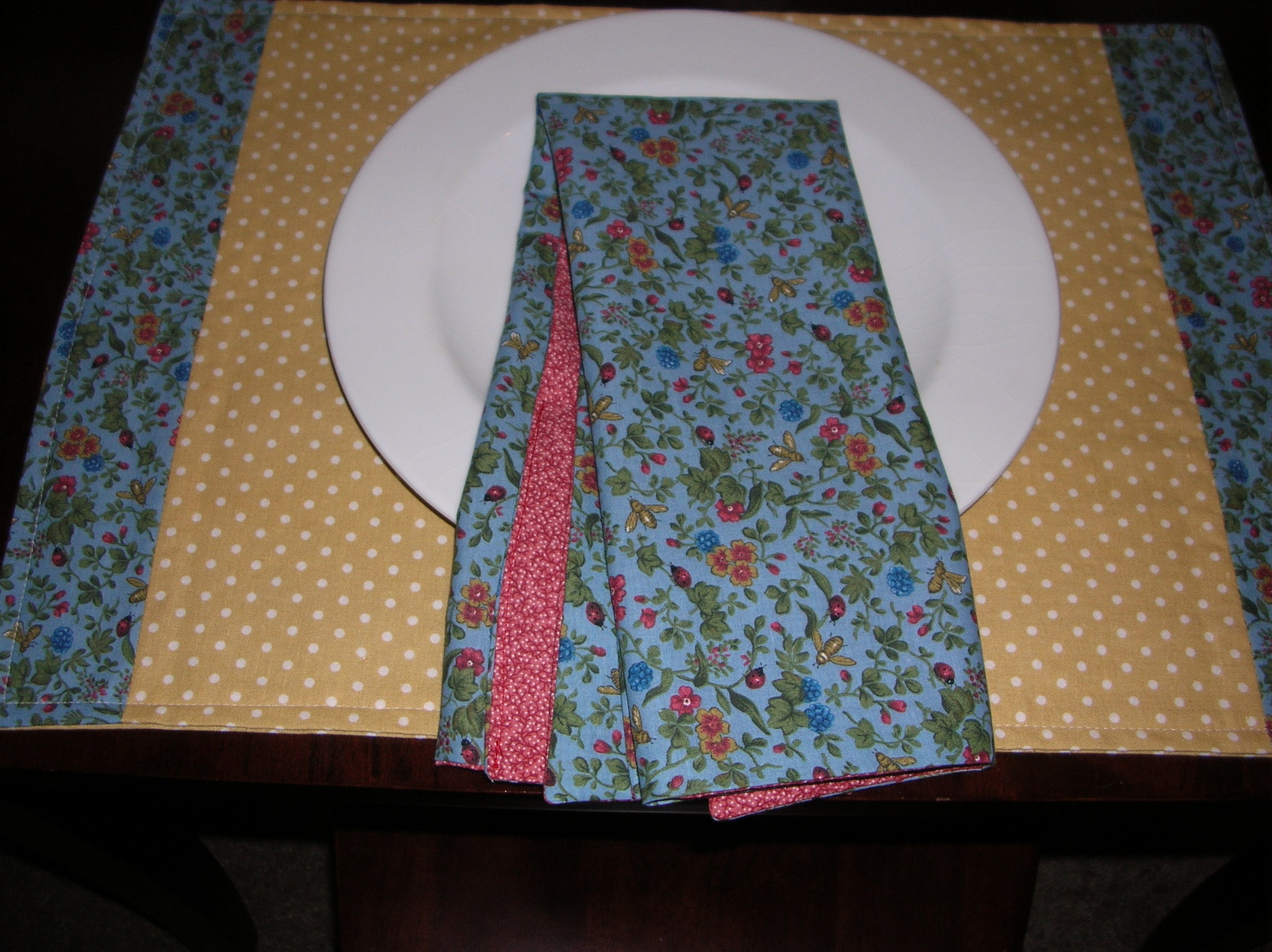 Placemat and Napkin Sewing Projects