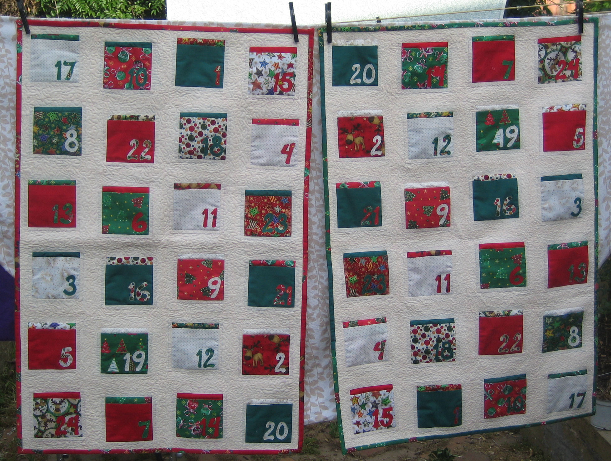 Quilted Advent Calendars – Sewing Projects | BurdaStyle.com