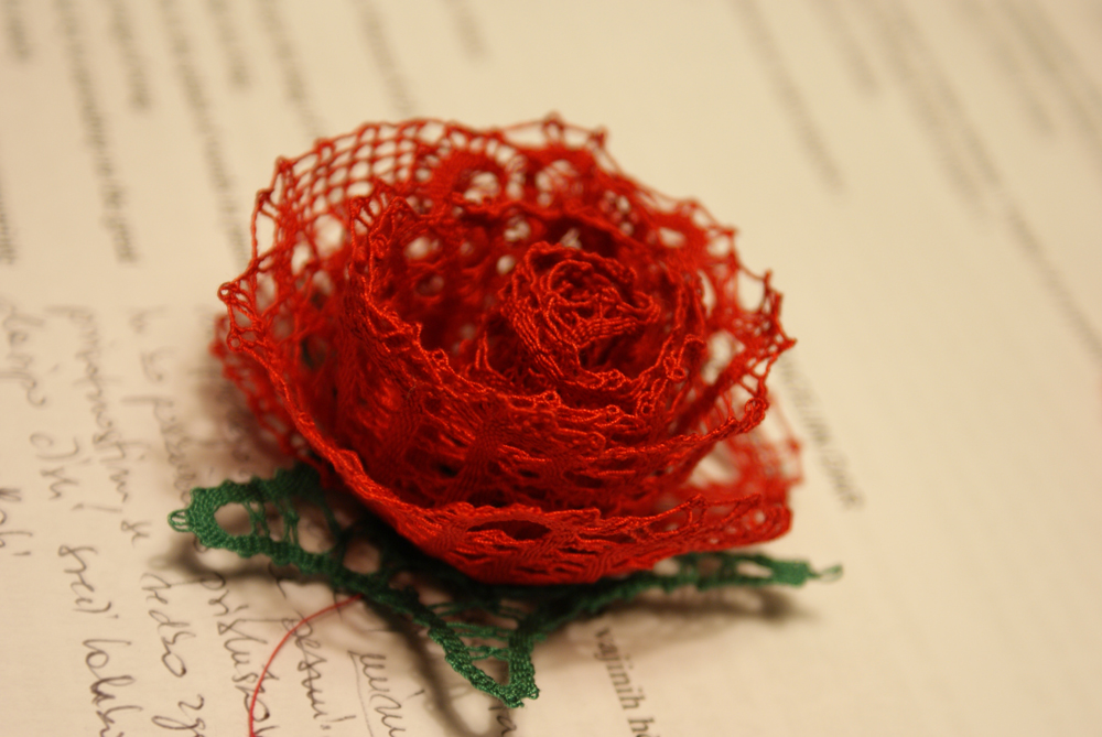 Handmade lace rose Sewing Projects