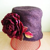 Chocolate_wool_felt_hat_with_big_cranberry_rose_and_velvet_leaves_01_listing