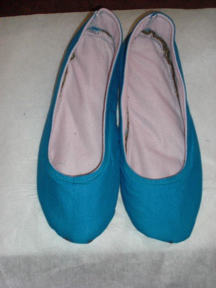 blue ballerina slippers