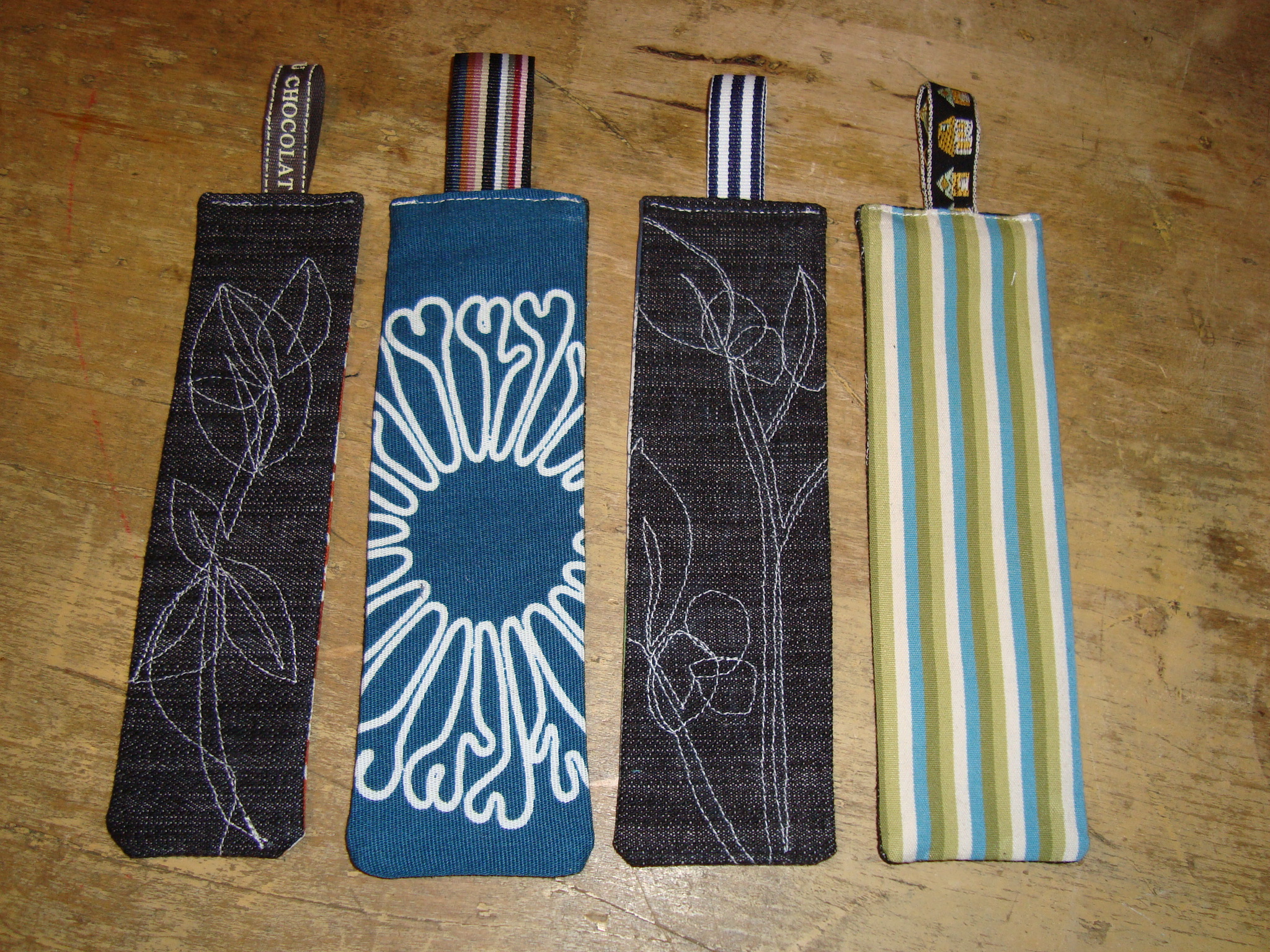Embroidered bookmarks  sewing projects  burdastylecom