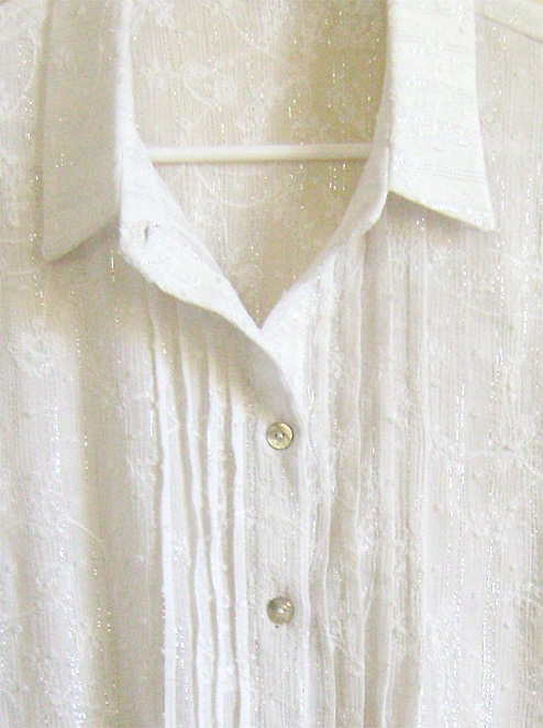 dress shirt with pleats