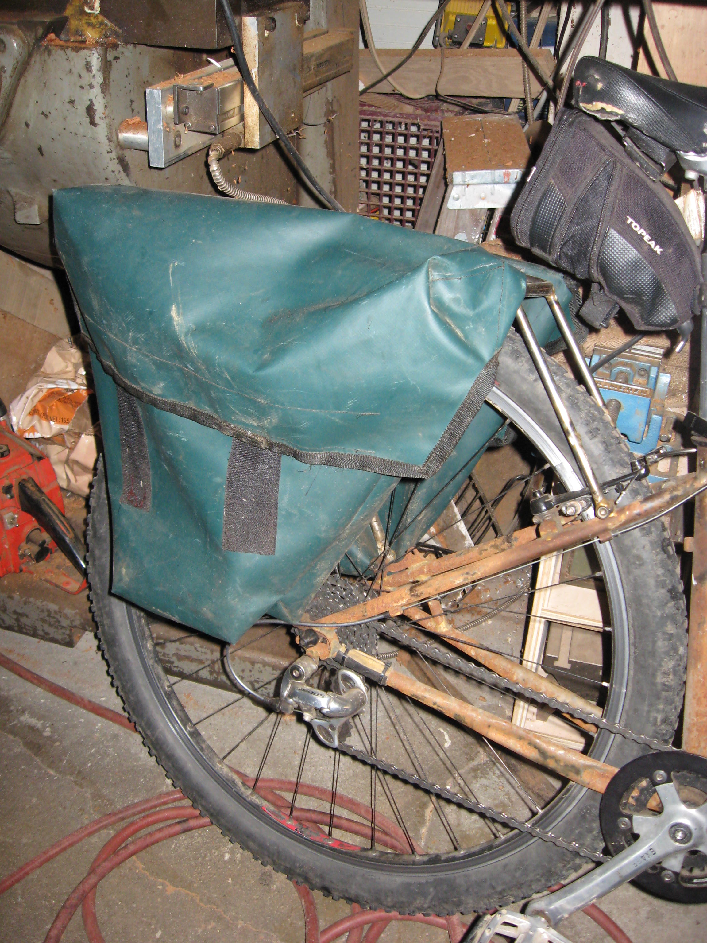 Vinyl Bike Panniers Sewing Projects