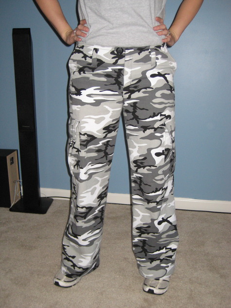 camo cargos women's