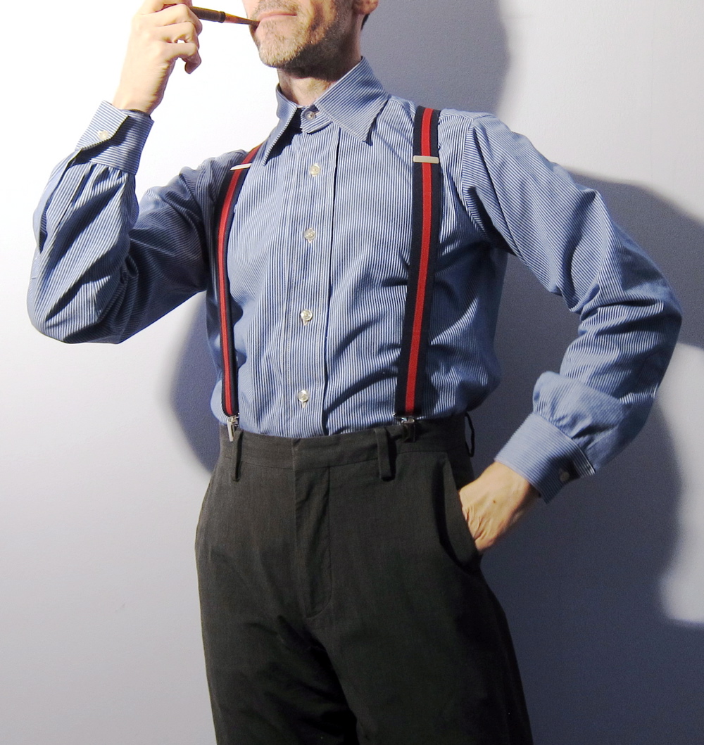 shirt collar 1939 detachable pattern mens burdastyle suspenders dubarry