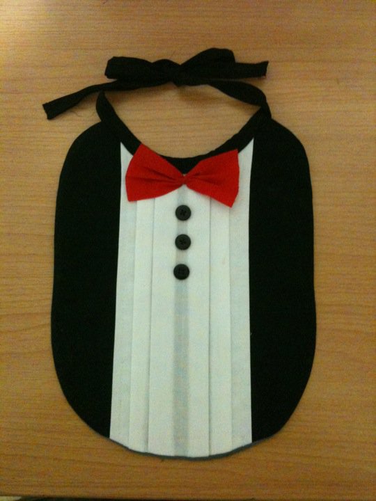 Baby tuxedo bib  sewing projects  burdastylecom