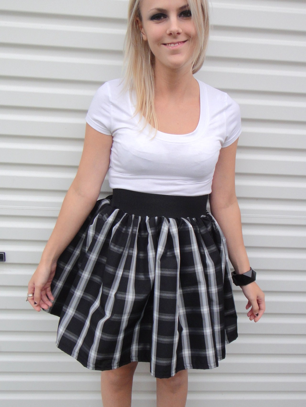 High Waisted Plaid Mini Skirt Sewing Projects