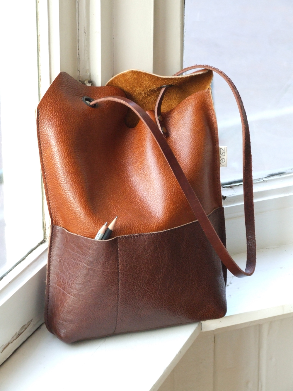 leather Yin Yang bag – Sewing Projects | 0
