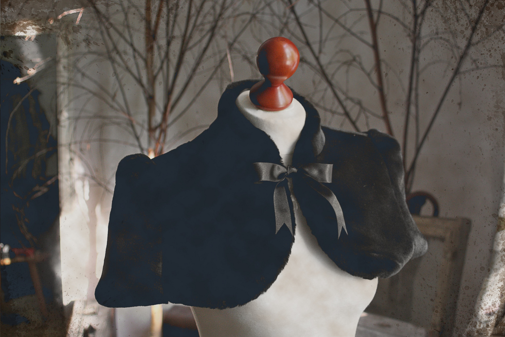 Faux mink fur capelet very victorian! Sewing Projects