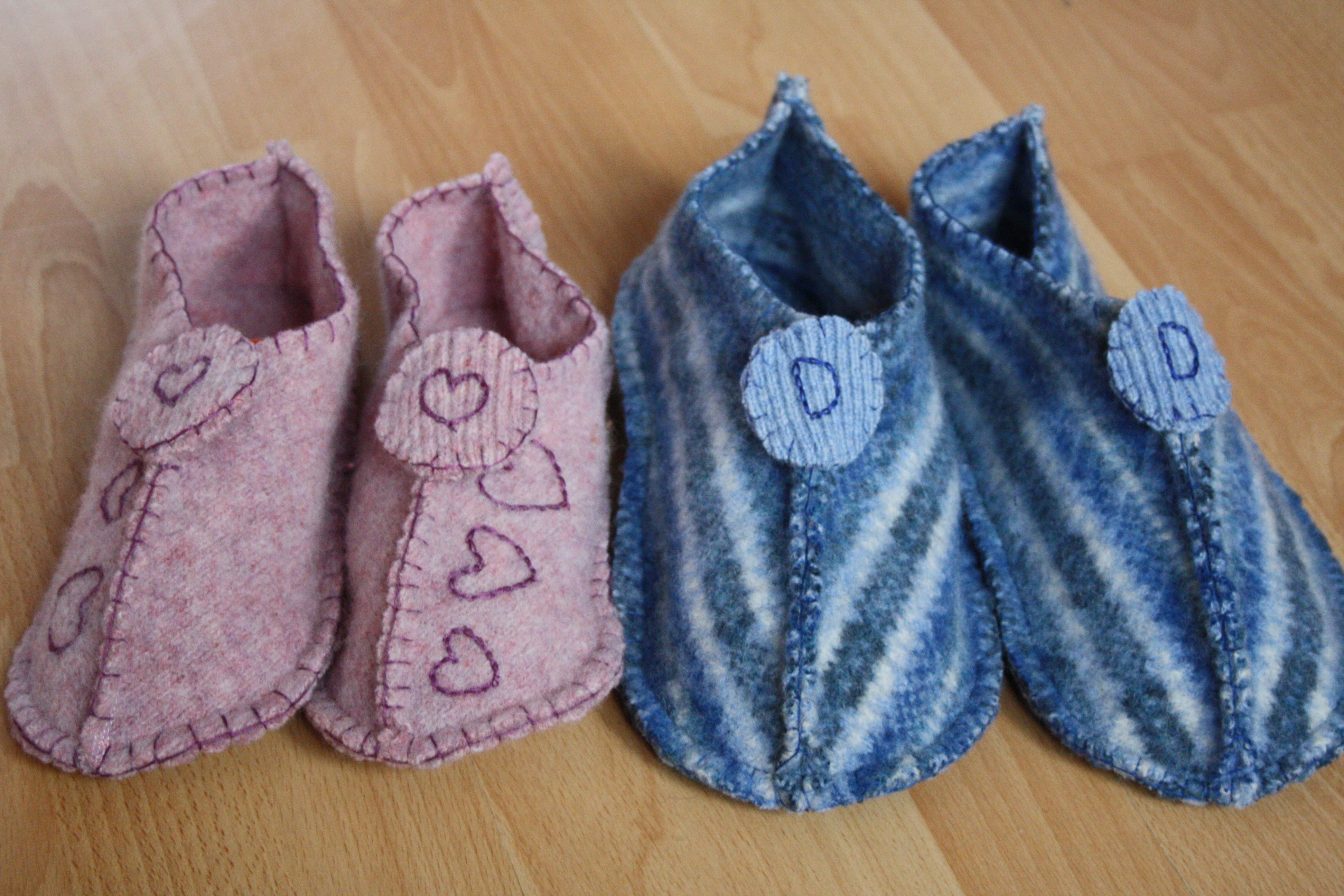 Felt slippers Sewing Projects