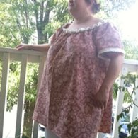 Brown_top_elastic_neck_casing_with_ruffles_listing