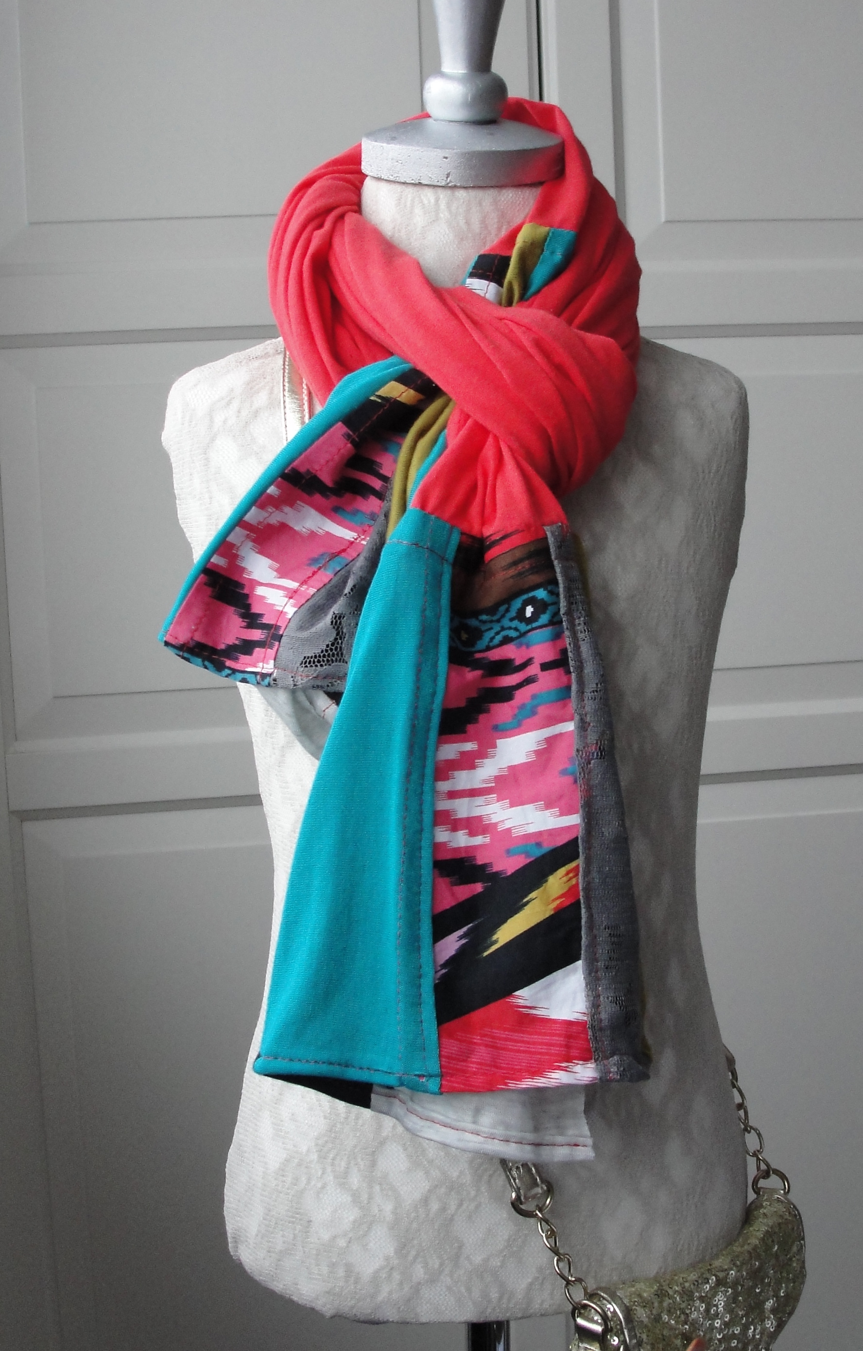 PATCHWORK HEM SCARVES Sewing Projects