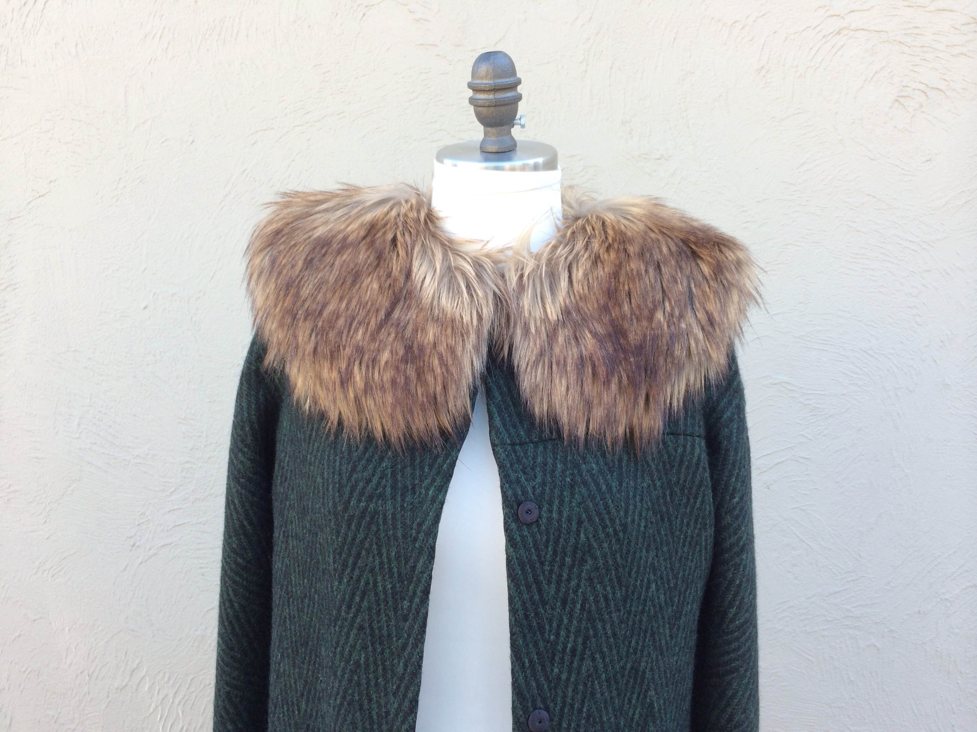Wool Coat With Faux Fur Collar Sewing Projects