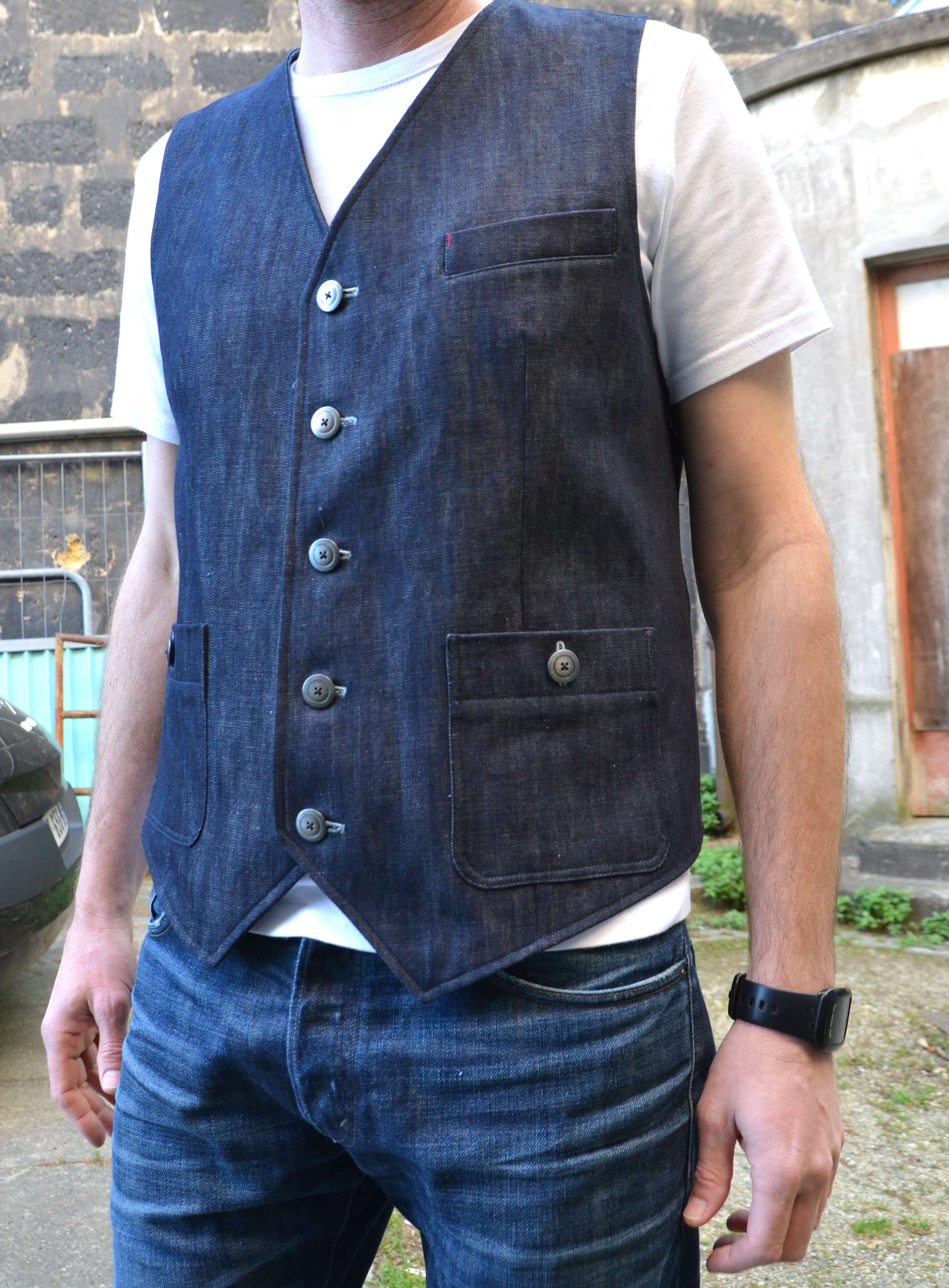 Raw Denim Vest – Sewing Projects | BurdaStyle.com