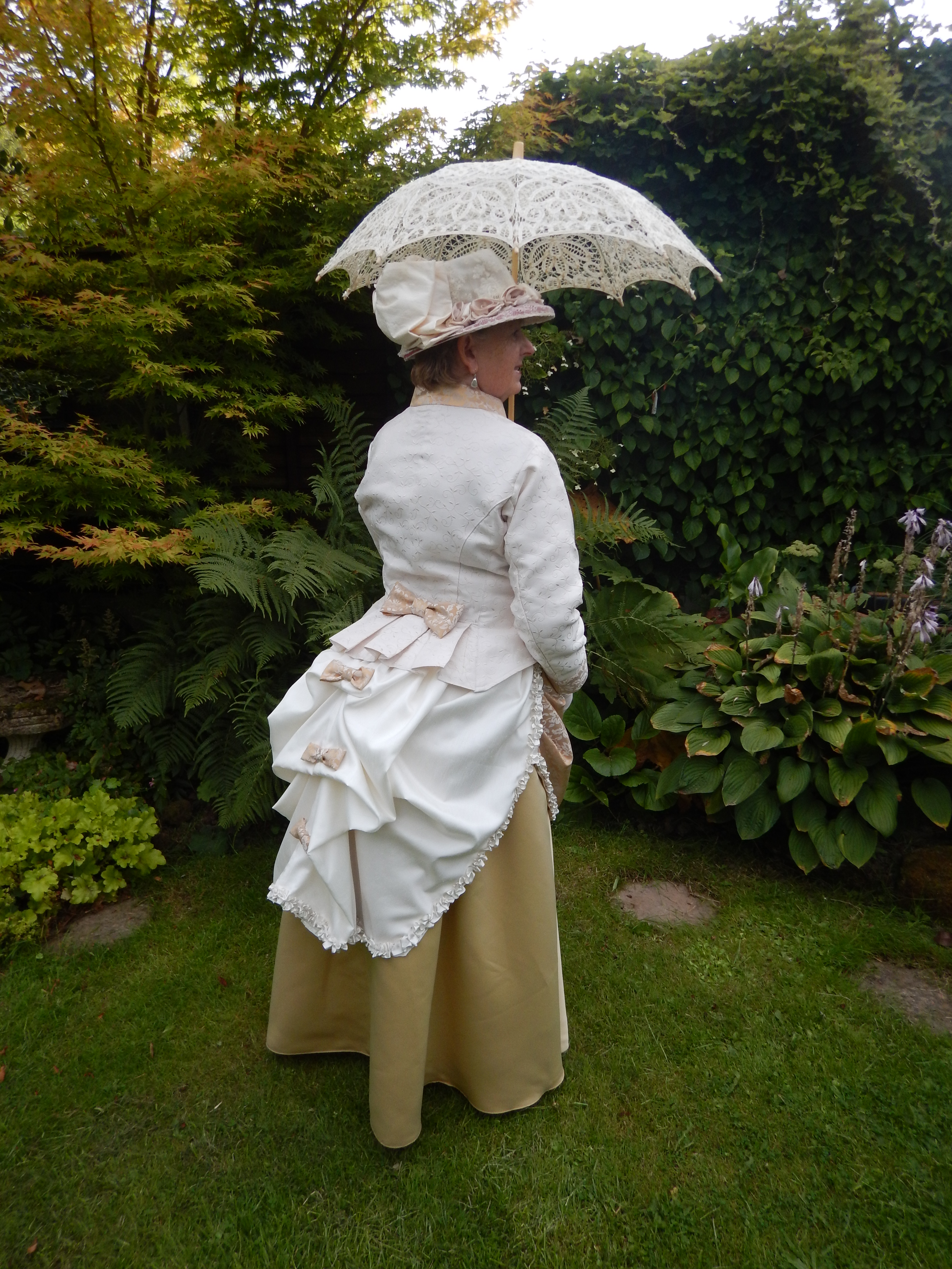 History 1888 Victorian Bustle Walking Dress For Llandridod Wells Victorian Festival Wales Uk 0779