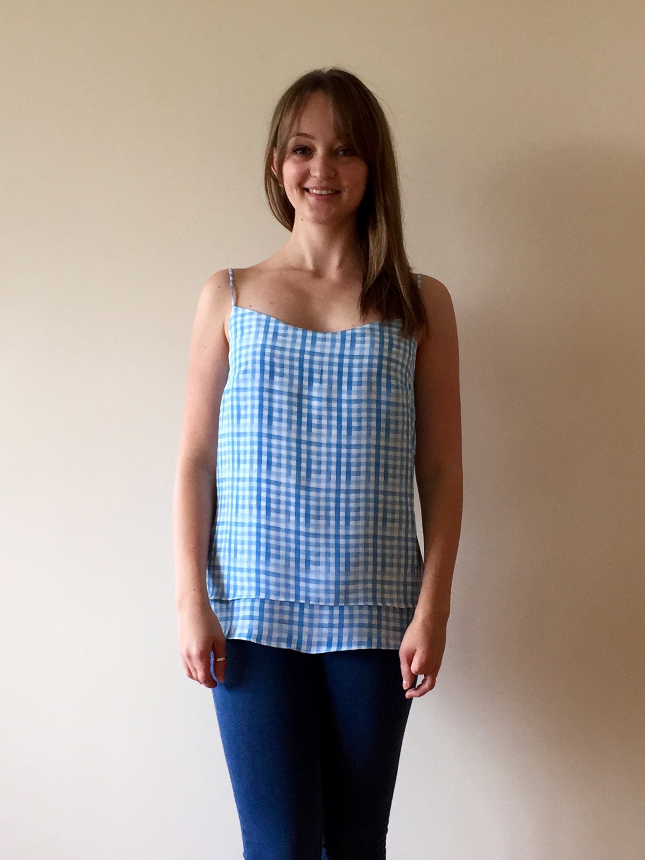 Gingham Silk Double Layer Camisole – Sewing Projects | BurdaStyle.com