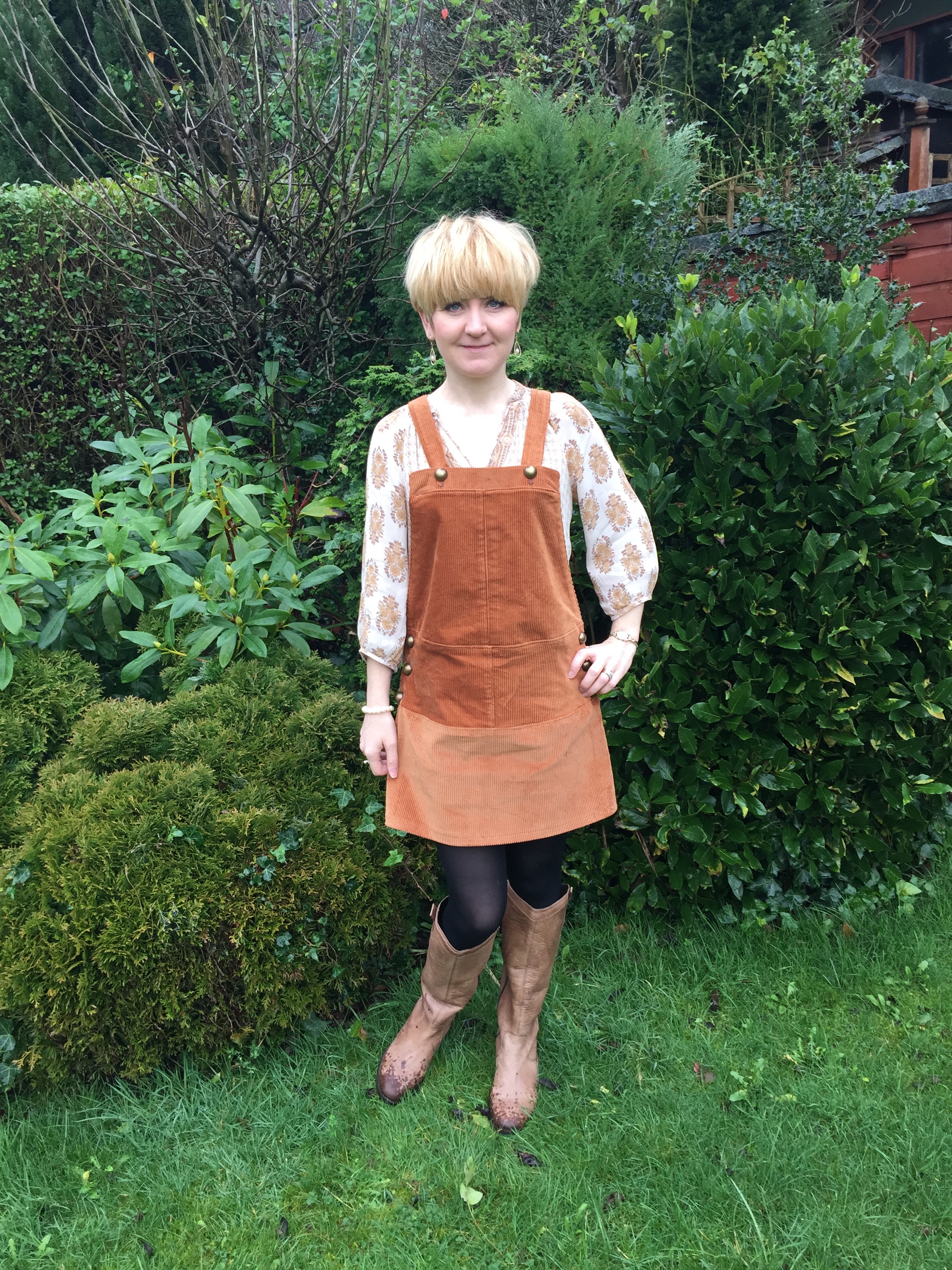 pinafore dress and jumper