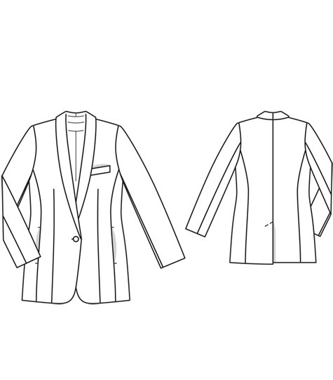 Suit Jacket (Plus Size) 04/2012 #133 – Sewing Patterns | BurdaStyle.com