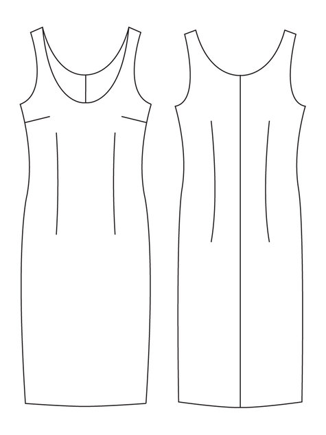 Basic Fitted Dress Sloper – Sewing Patterns | BurdaStyle.com