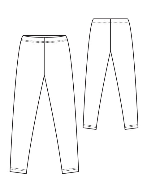 Knit Leggings Sloper – Sewing Patterns | BurdaStyle.com