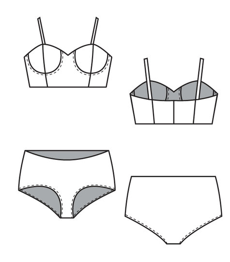 Plus Size Stretch Bra and Panty Set – Sewing Patterns | BurdaStyle.com