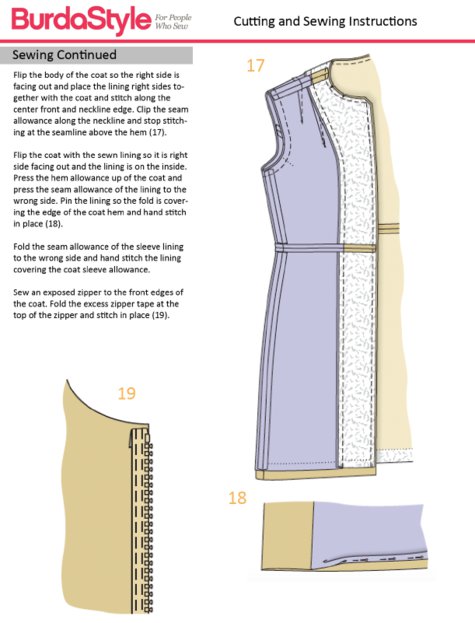 BurdaEasy Coats HW/2014 #1C, D – Sewing Patterns | BurdaStyle.com