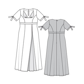 Francesca: Long Plus Size Dress #6024 – Sewing Patterns | BurdaStyle.com