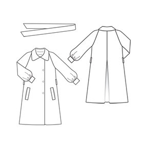 Blouson Sleeve Taffeta Coat 04/2010 #124 – Sewing Patterns | BurdaStyle.com