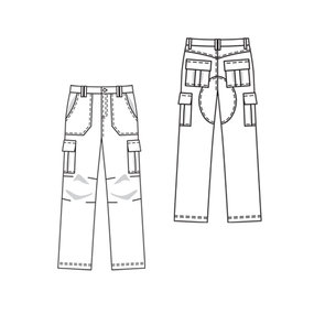 Men's Cargo Pants 04/2010 #129 – Sewing Patterns | BurdaStyle.com