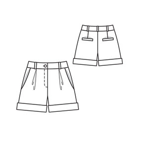 Cuffed Shorts 06/2010 #115 – Sewing Patterns | BurdaStyle.com