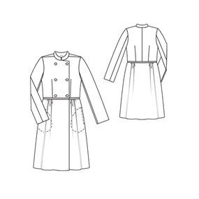 Coat with Mandarin Collar 11/2010 #127 – Sewing Patterns | BurdaStyle.com