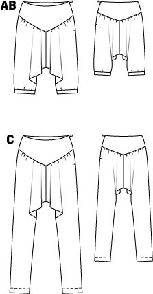 Long Harem Pants 01/2011 #124C – Sewing Patterns | BurdaStyle.com