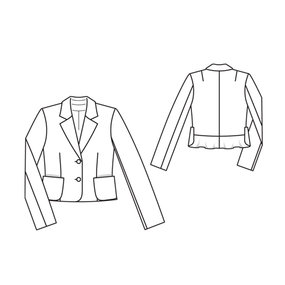 Cropped Jacket 01/2011 #127 – Sewing Patterns | BurdaStyle.com
