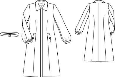 Bishop Sleeve Coat 01/2011 #109 – Sewing Patterns | BurdaStyle.com