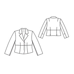 Cropped Jacket 02/2011 #108A – Sewing Patterns | BurdaStyle.com