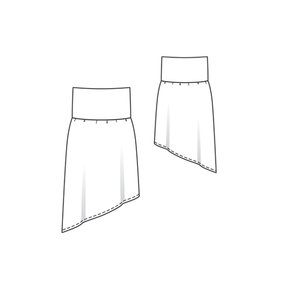 Asymmetric Skirt 07/2011 #115 – Sewing Patterns | BurdaStyle.com