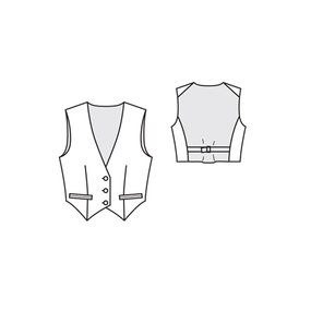 Corduroy Waistcoat 10/2011 #126B – Sewing Patterns | BurdaStyle.com