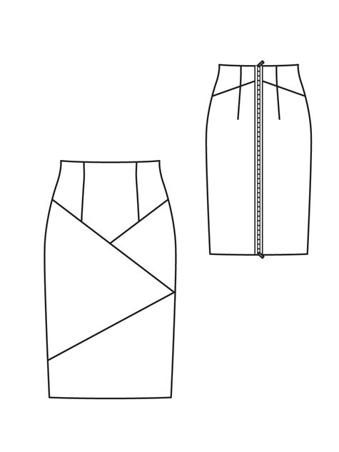 02/2012 Stretch Pencil Skirt #121B – Sewing Patterns | BurdaStyle.com