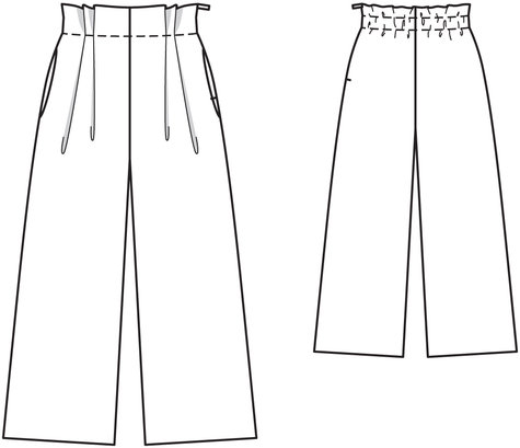 Wide Legged Pants 02/2012 #114 – Sewing Patterns | BurdaStyle.com