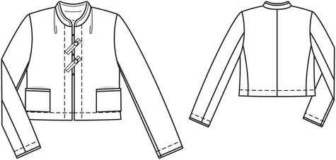 Mandarin Collar Jacket 02/2012 #112 – Sewing Patterns | BurdaStyle.com