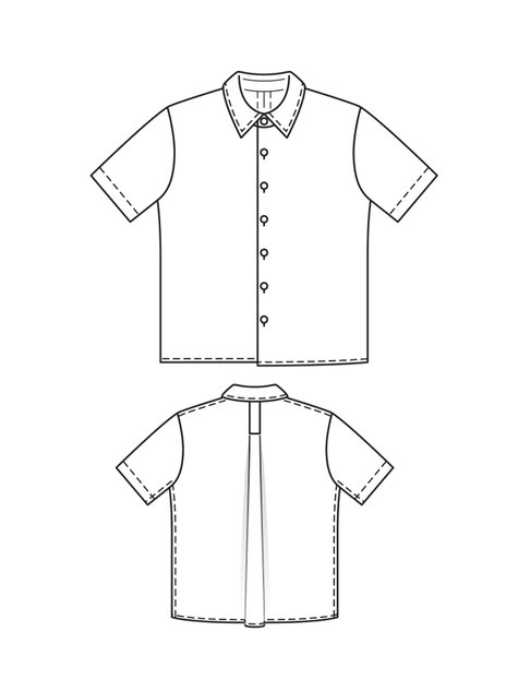 Hawaiian Shirt 04/2012 #130 – Sewing Patterns | BurdaStyle.com