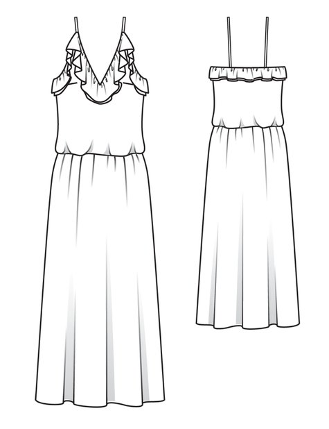 Ruffle Wedding Dress 03/2012 #103 – Sewing Patterns | BurdaStyle.com