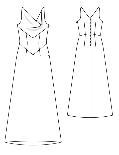 Cowl Wedding Dress 03/2012 #104 – Sewing Patterns | BurdaStyle.com