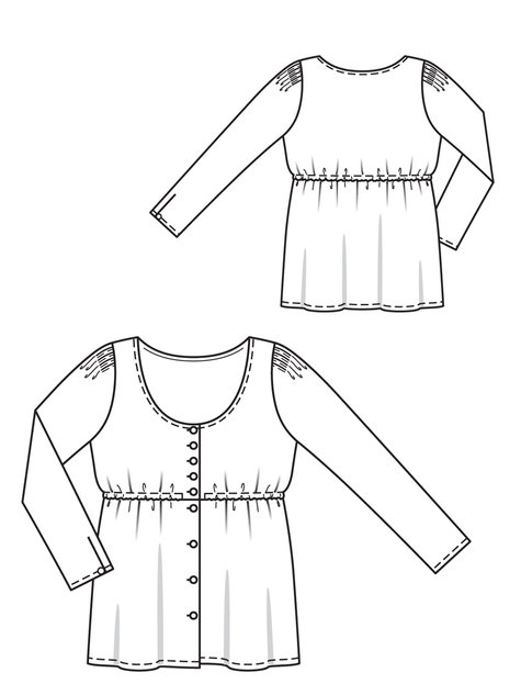 Dirndl Blouse (Plus Size) 09/2012 #141 – Sewing Patterns | BurdaStyle.com